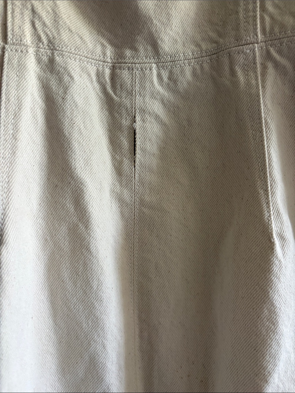 Zara Corset Beige Denim Dress - Picture 5 of 5